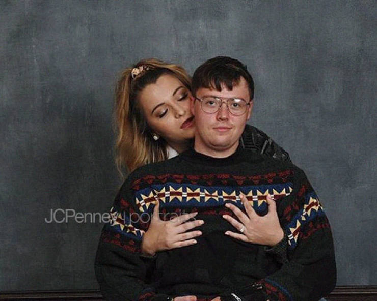 Get Ready For One Of The Most Intentionally Awkward Engagement Photoshoots Ever