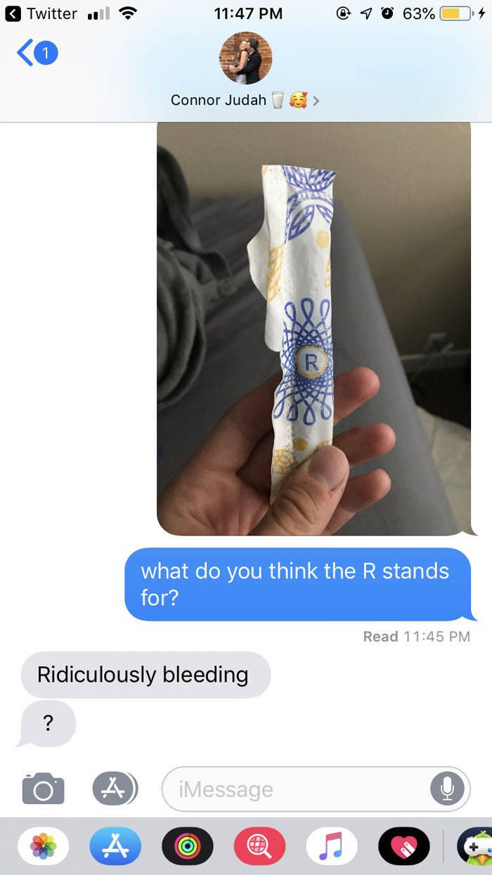 Women Decided To Ask Men About The Meaning Of Letters On Tampons…