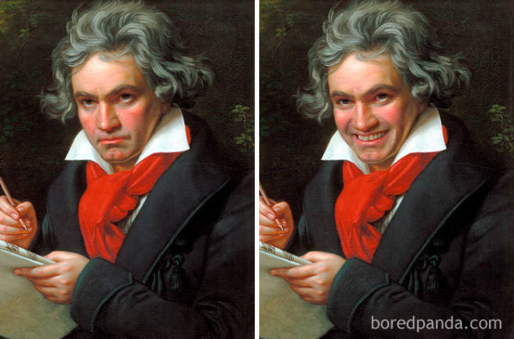 Famous Portraits Really Need To Smile