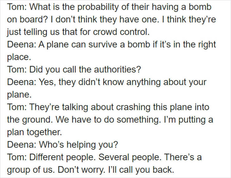 Final Words From One Of 9/11 Plane Passengers