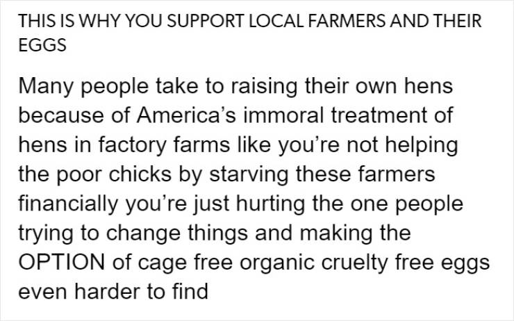 People Try To Tell Vegans About A Way They Could Eat Eggs And Honey