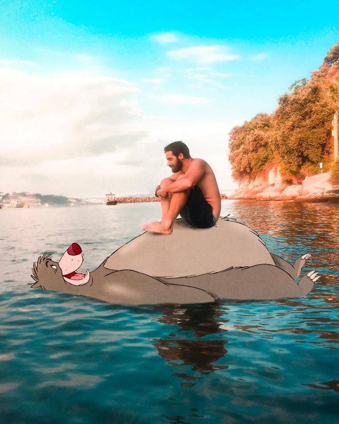 This Guy Is Hanging Out With Disney Characters In Real Life