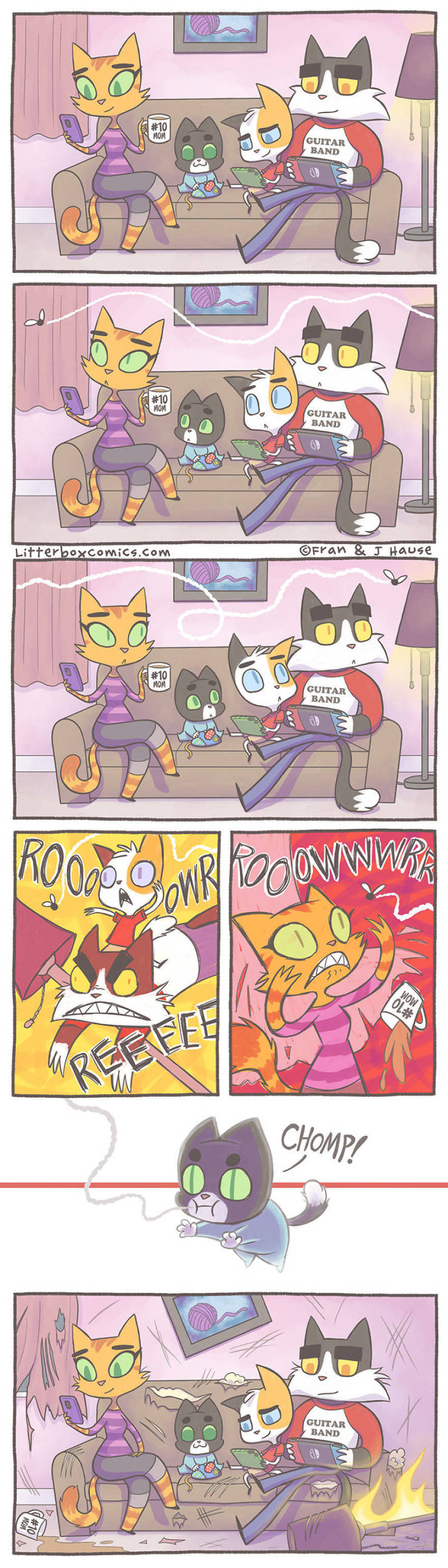 Mom Creates Comics About Her Life With Two Sons As Cats