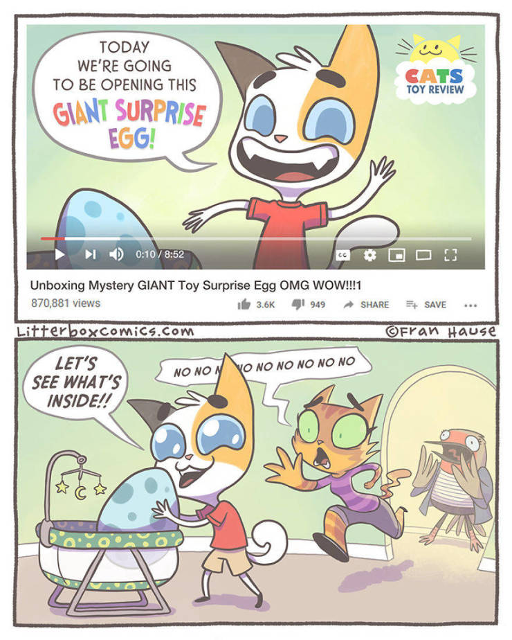 Mom Creates Comics About Her Life With Two Sons As Cats