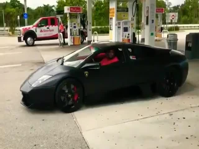 Well, At Least He Owns A Lamborghini…
