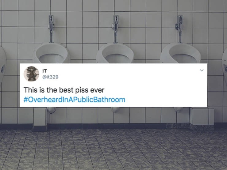 Don’t Overhear Things In Public Bathrooms