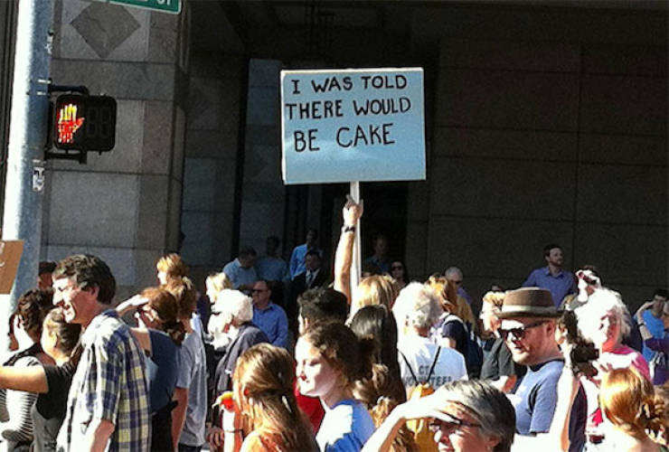 Some Protest Signs Are There Just To Be Funny
