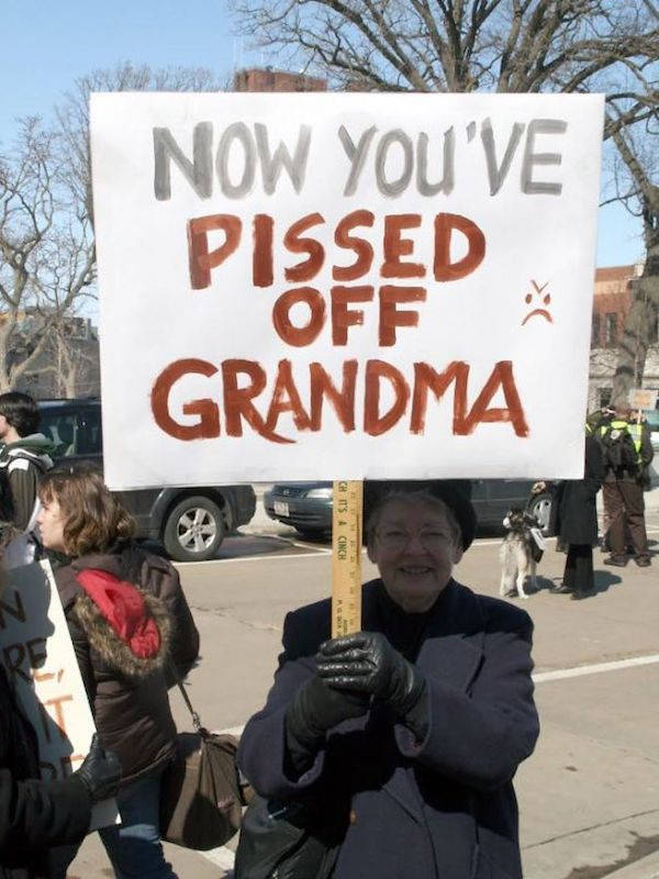 Some Protest Signs Are There Just To Be Funny