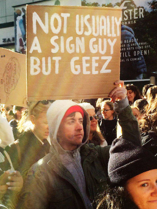 Some Protest Signs Are There Just To Be Funny