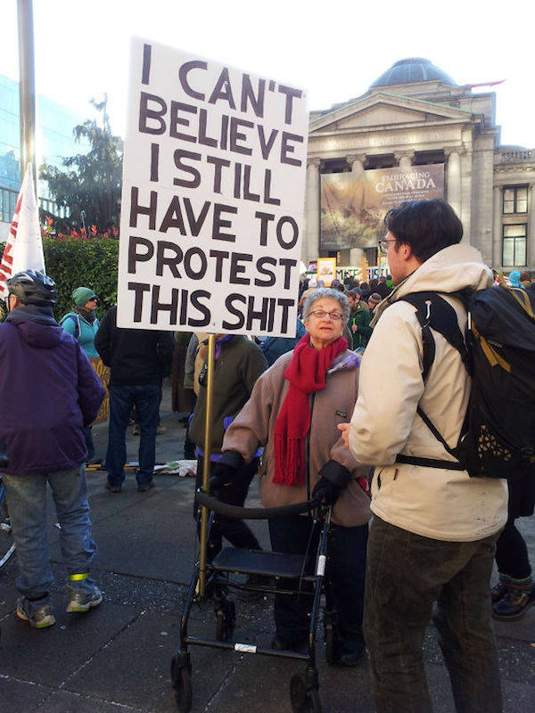 Some Protest Signs Are There Just To Be Funny