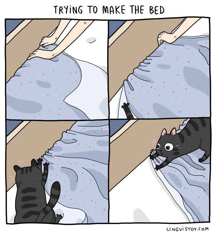 Every Cat Owner Can Feel These Comics