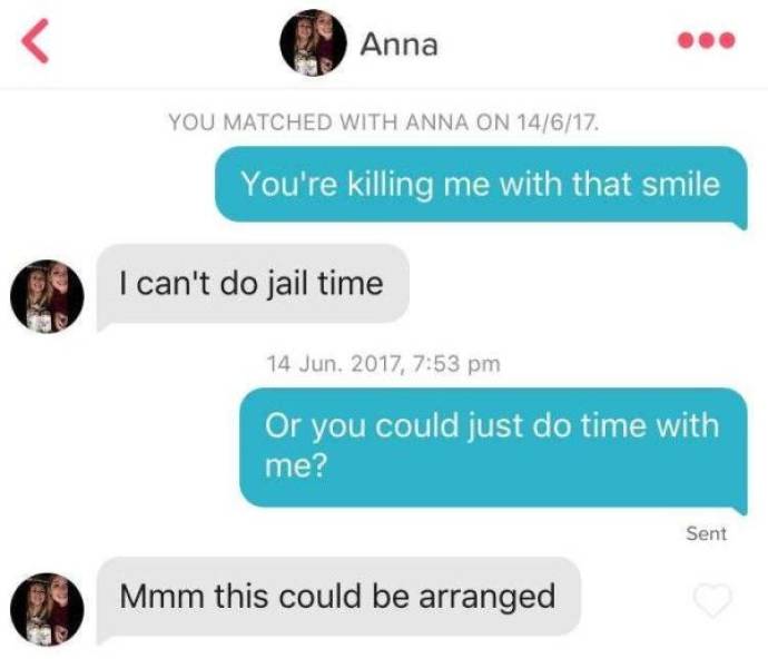 Tinder Pick-Up Lines Are Not To Be Used In Real Life