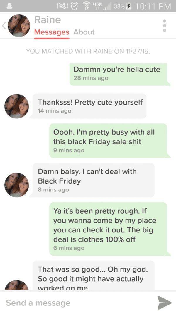 Tinder Pick-Up Lines Are Not To Be Used In Real Life