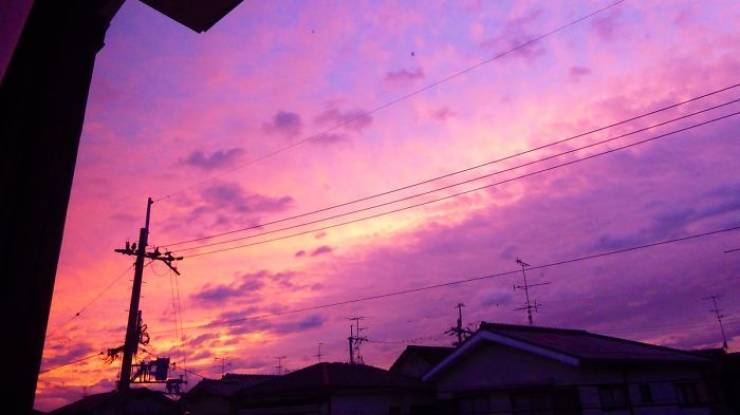 Japan’s Skies Turn Purple, But It’s Not An Innocent View