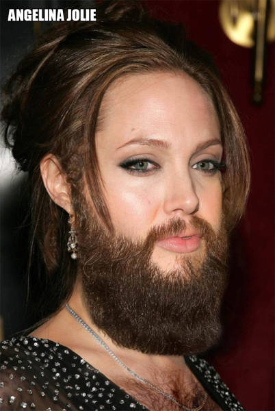 Oh No, It’s Female Celebs With Beards!