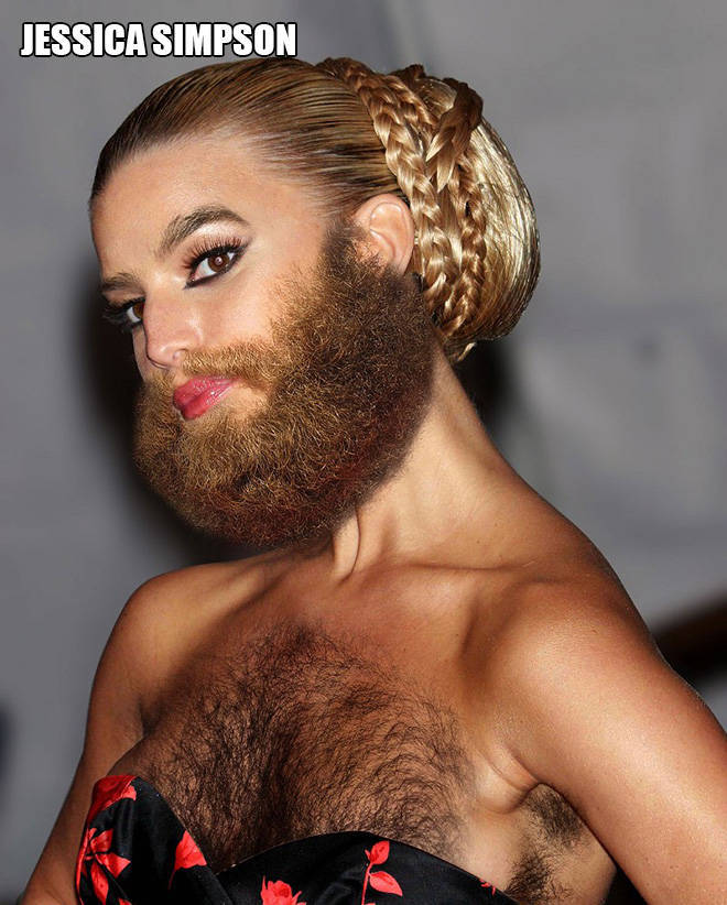 Oh No, It’s Female Celebs With Beards!