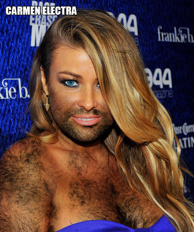 Oh No, It’s Female Celebs With Beards!