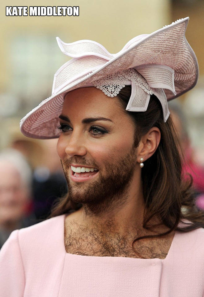 Oh No, It’s Female Celebs With Beards!