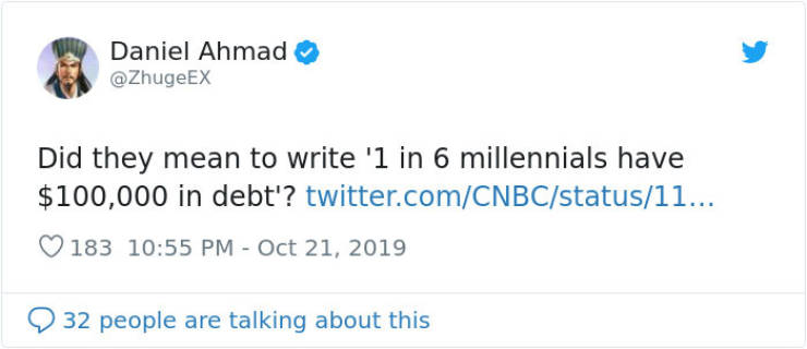 Survey Says 1 In 6 Milleanials Have $100 Thousand Saved. People Are Still Looking For Those Lucky Bastards…
