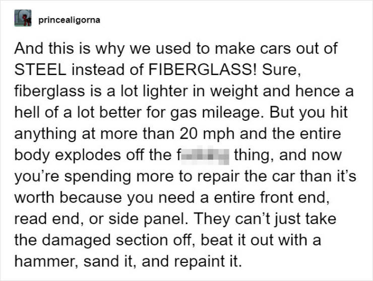 Internet Explains Why Old Cars Being Stronger Is Not Necessarily A Good Thing