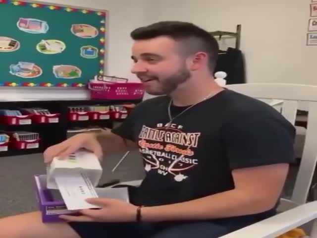 Students Buy Their Teacher Colorblind Glasses