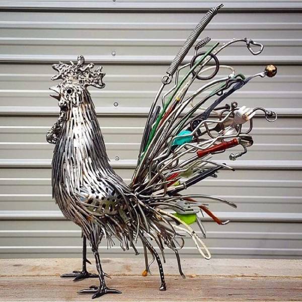 American Artist Uses Recycled Materials To Create Amazing Sculptures