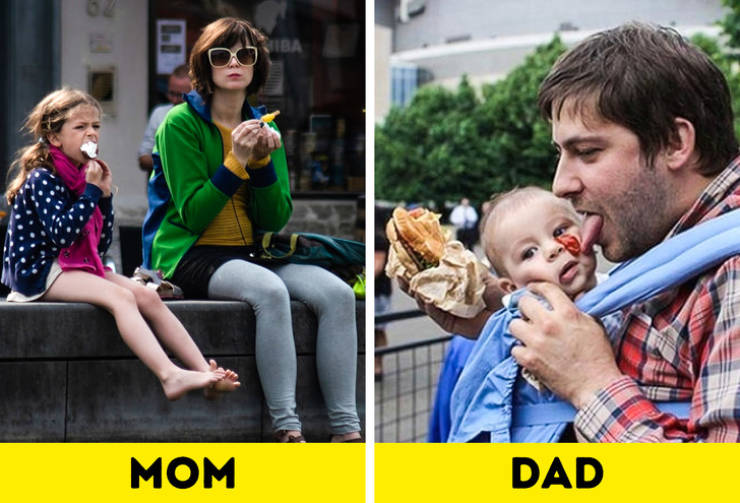 Moms And Dads Are Like Complete Opposites