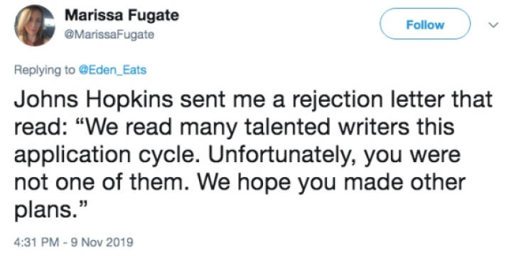 Let’s Just All Forget These Rejection Stories