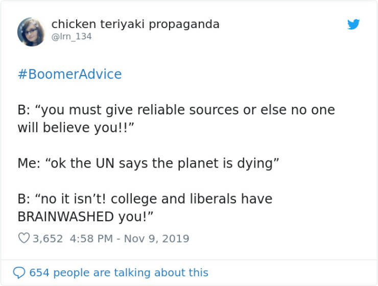 Boomer Advice Can Get Really Out Of Hand