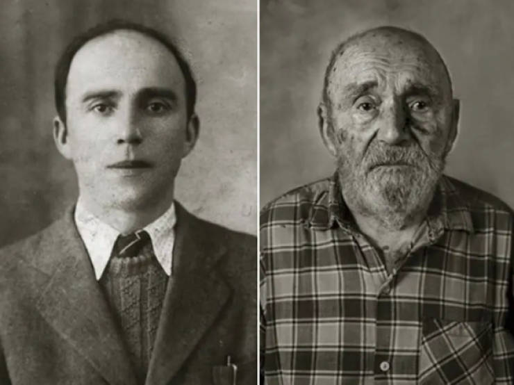 People Who Are Over 100 Years Old Now Compared To Their Young Photos
