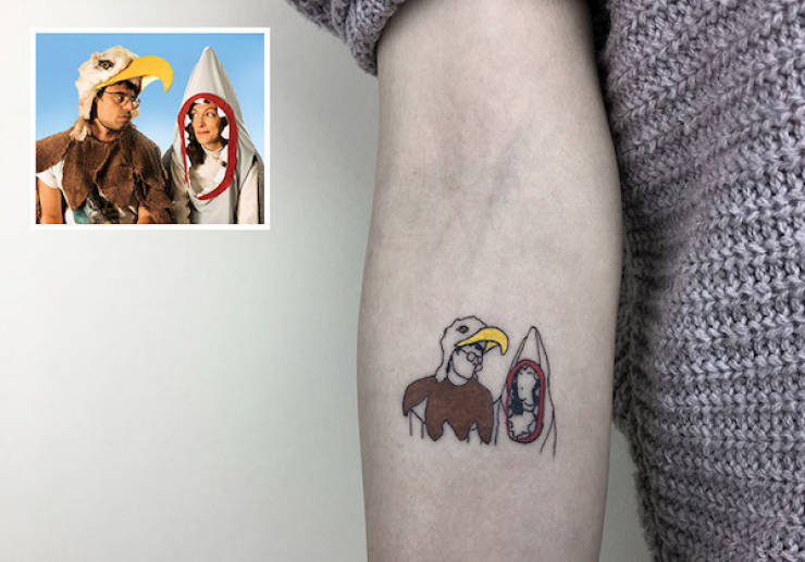 Artist Creates Fascinating Minimalistic Movie-Themed Tattoos