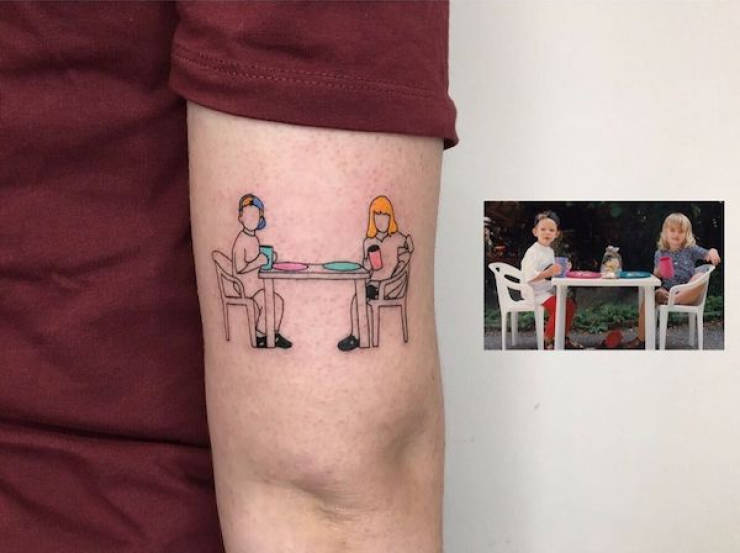 Artist Creates Fascinating Minimalistic Movie-Themed Tattoos