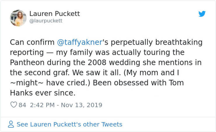 People Share Why Tom Hanks Is The Nicest Guy In Hollywood