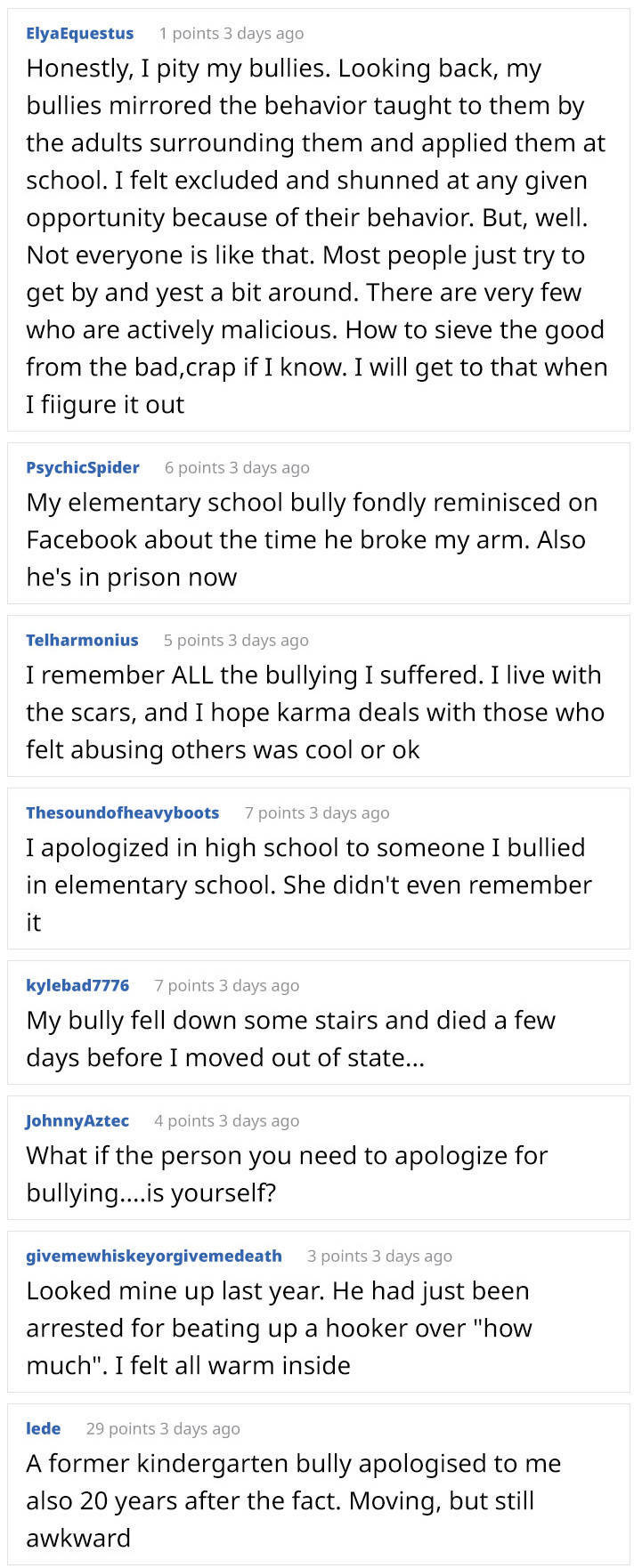 Not All Bullies Stay Bad For The Rest Of Their Lives