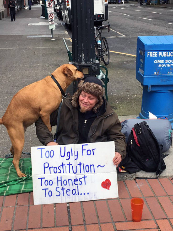Homeless People Who At Least Still Have These Funny Signs (21 pics)