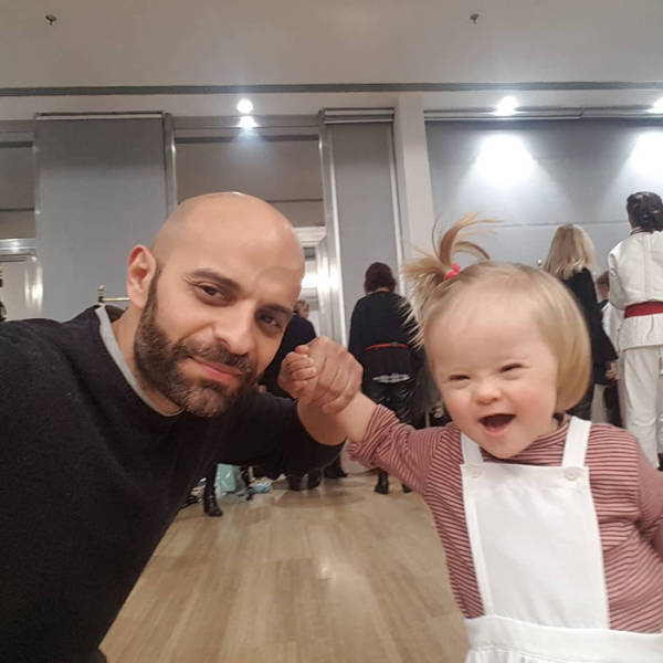Italian Single Dad Adopts A Girl With Down Syndrome