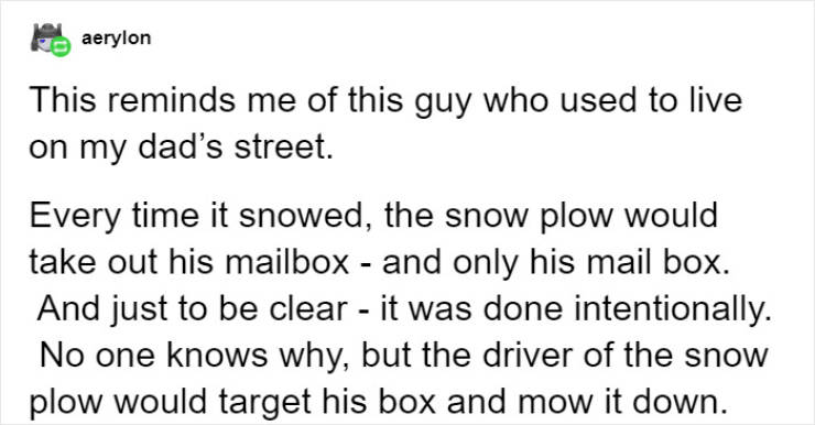 Mailbox Was Repeatedly Destroyed By A Snow Plow, But Now It Is Prepared!