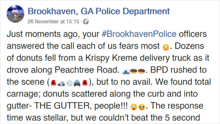 Police Investigates A Complicated Case Of Donut Spill
