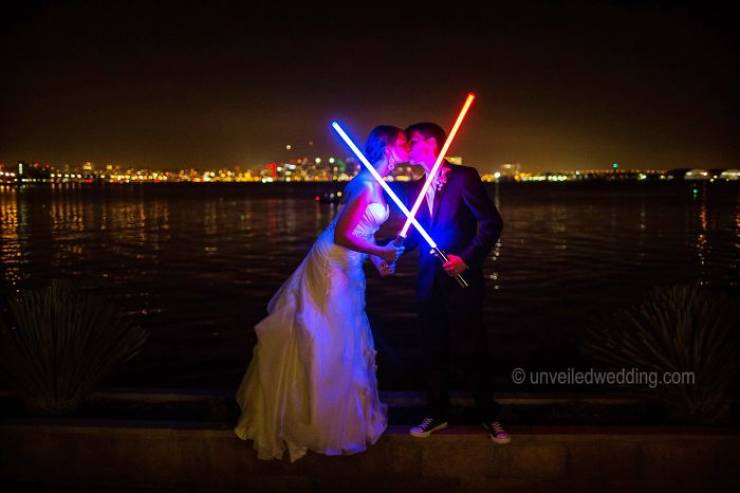 Force Was Very Much With This Couple On The Day Of Their Wedding