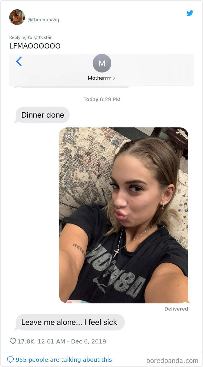 Send Your Selfie To Your Mom Without Context And Wait For Her Response ...