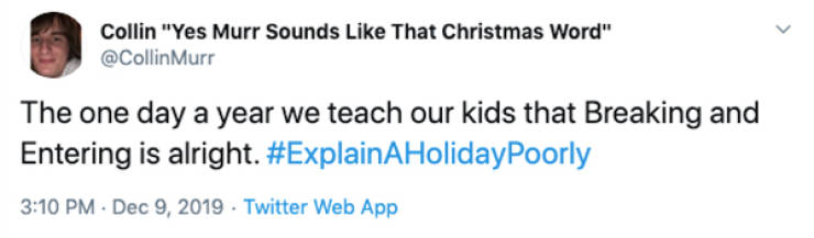 Very Poorly Explained Holidays, Indeed…