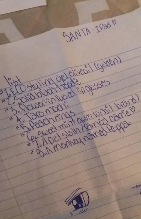 Santa Won’t Be Amused By These Kids’ Wish Lists…