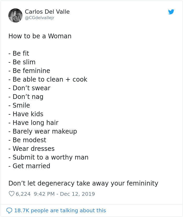 Man Posts How To Be A Man And How To Be A Woman, Gets An Immediate Reaction From The Internet