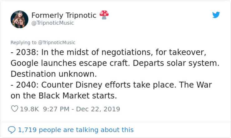 Guy Writes Disney’s Timeline From 1995 All The Way To 2100