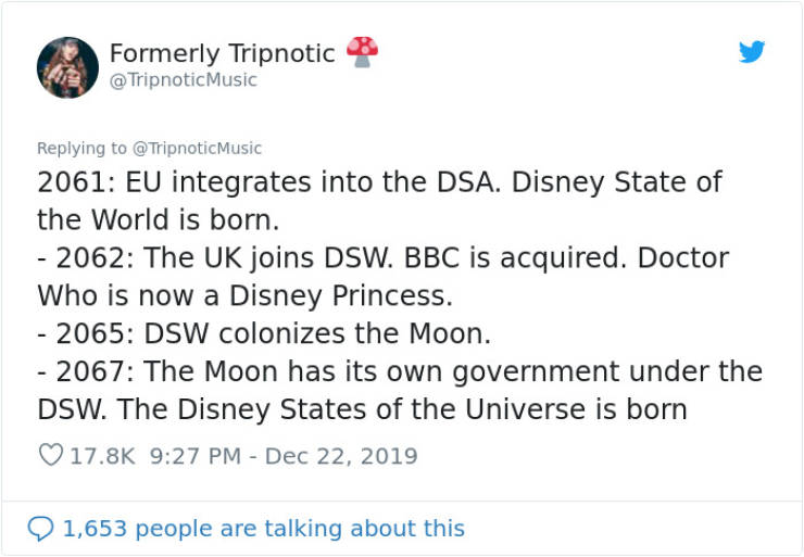 Guy Writes Disney’s Timeline From 1995 All The Way To 2100