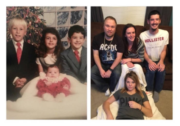 Past And Present In Family Photos