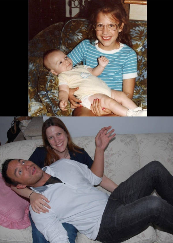 Past And Present In Family Photos