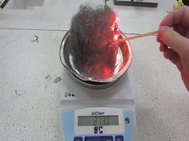 Look At This Steel Wool’s Weight!