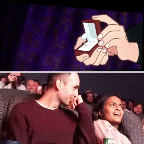Man Hacks A Movie To Propose To His Girlfriend