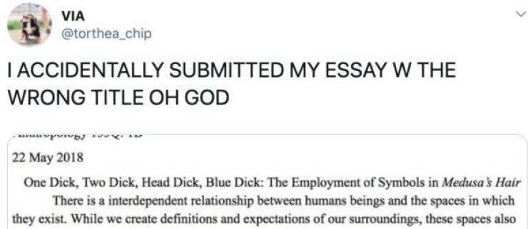 Students, Just Proofread What You Submit, Will Ya?